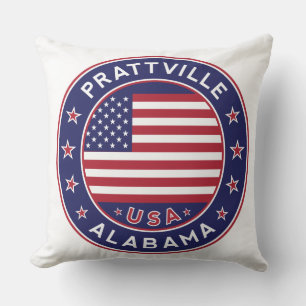 Prattville, Alabama Throw Pillow