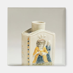 Prattware tea caddy magnet
