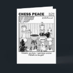 Prawn of the grill Chess Peace Cartoon Card<br><div class="desc">From the new series of cartoons by Tony Sullivan</div>