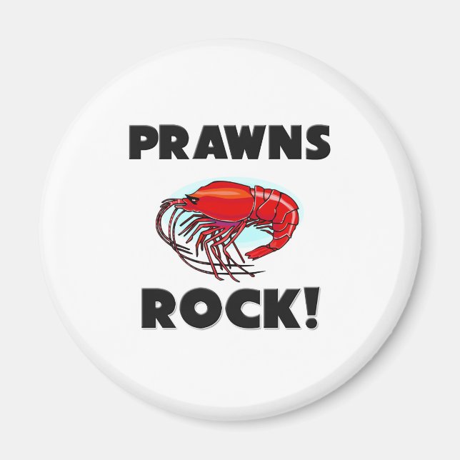 Prawns Rock Magnet (Front)