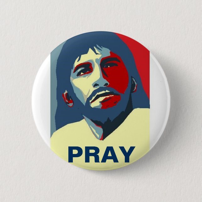 PRAY 2 INCH ROUND BUTTON (Front)