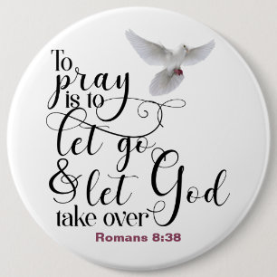 Pray 6 Inch Round Button