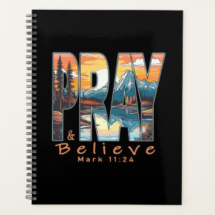 Pray and Believe Christian Design Planner