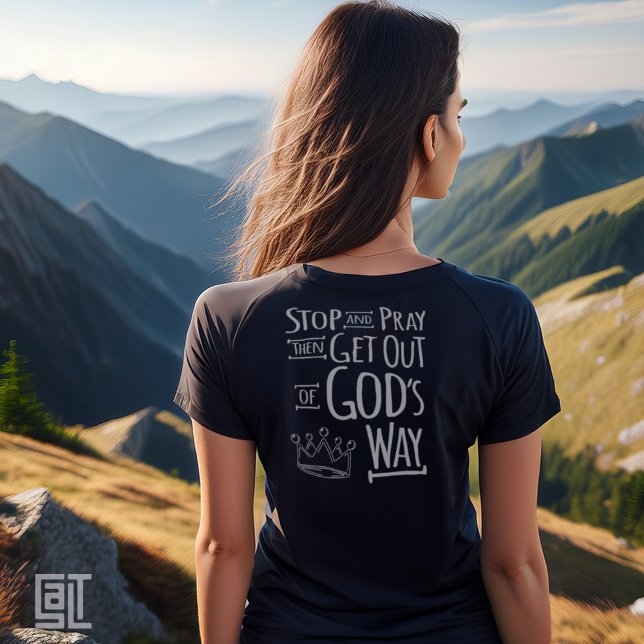 Pray and God’s Way Christian Inspirational T-Shirt (Creator Uploaded)