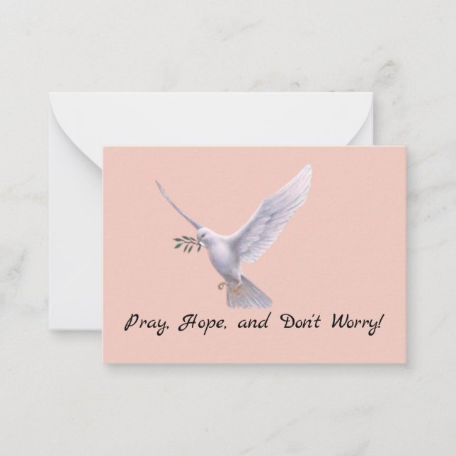 Pray and Hope note card (Front)