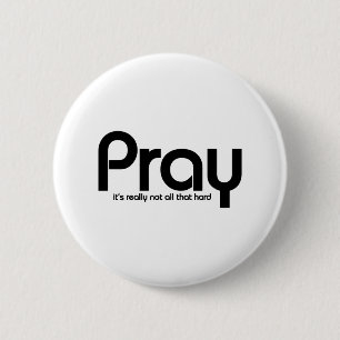 Pray Christian 2 Inch Round Button