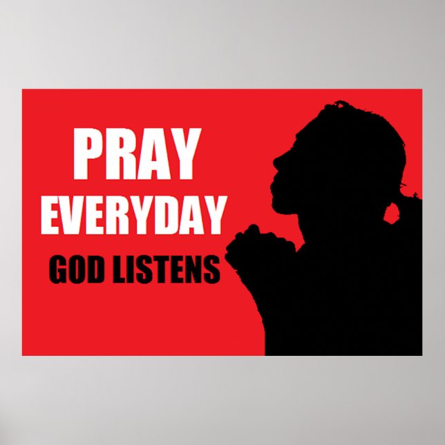 Pray Every Day Poster (Front)