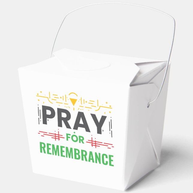 Pray For: A Collective Remembrance Favor Box (Front)