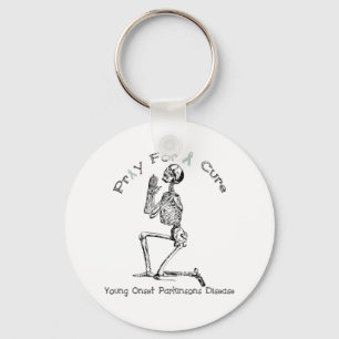 Pray For A Cure-Parkinson's Disease Keychain