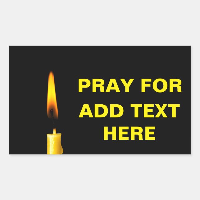 Pray For Add Text Sticker (Front)