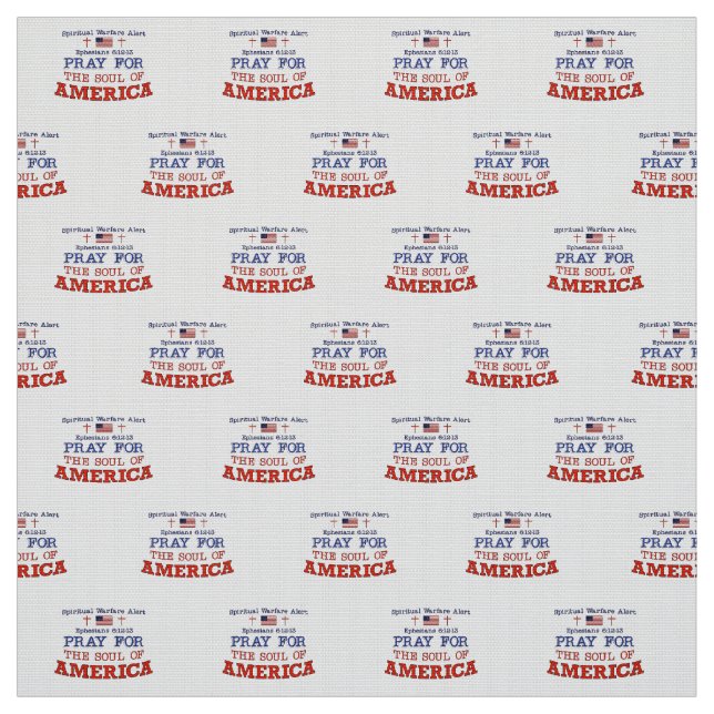 PRAY FOR AMERICA Fabric (Swatch)