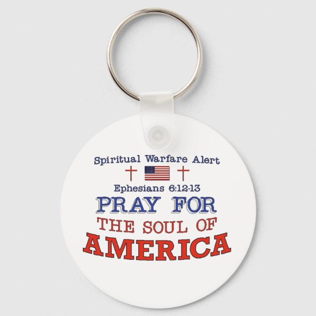 PRAY FOR AMERICA Keychain (Front)