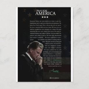 Pray for America Postcard