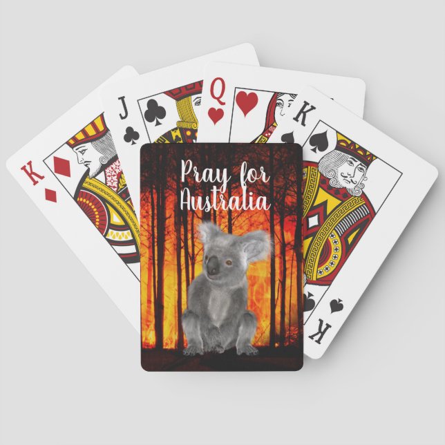 Pray for Australia Playing Cards (Back)