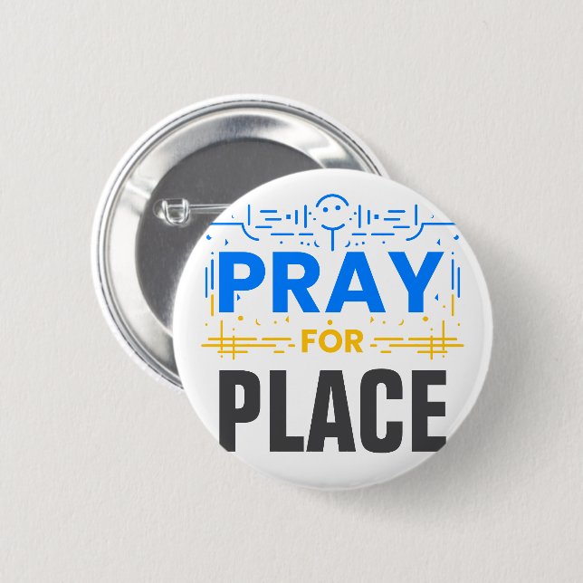 Pray For Compassion 2 Inch Round Button (Front & Back)
