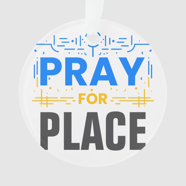Pray For Compassion Ornament (Front)