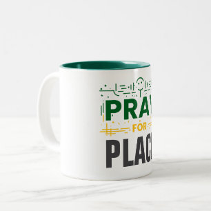 Pray For Compassion Two-Tone Coffee Mug
