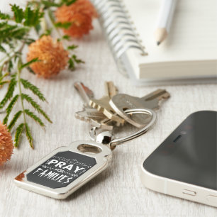 Pray for families keychain