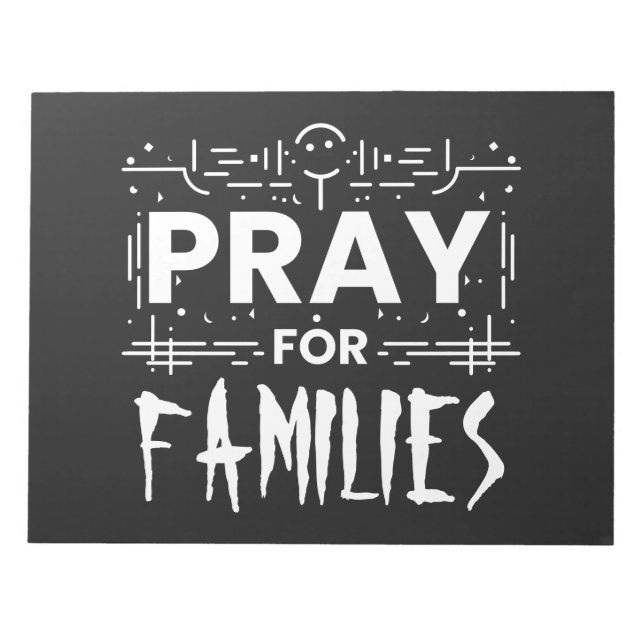 Pray for families notepad (Front)