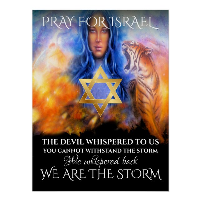 Pray for Israel Poster (Front)