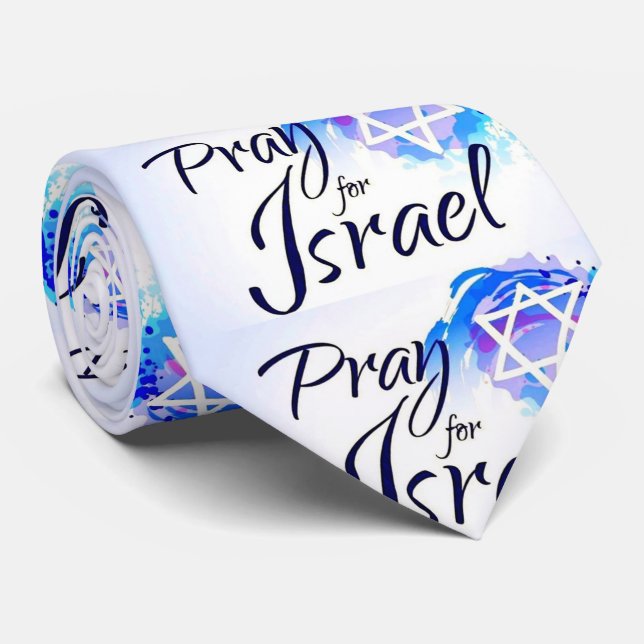 Pray-For-Isreal_ Tie (Rolled)