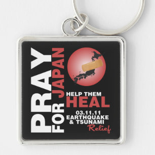 PRAY FOR JAPAN - HELP THEM HEAL KEYCHAIN