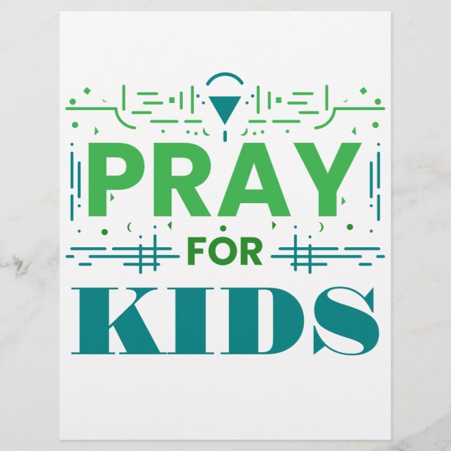 Pray for kids flyer (Front)