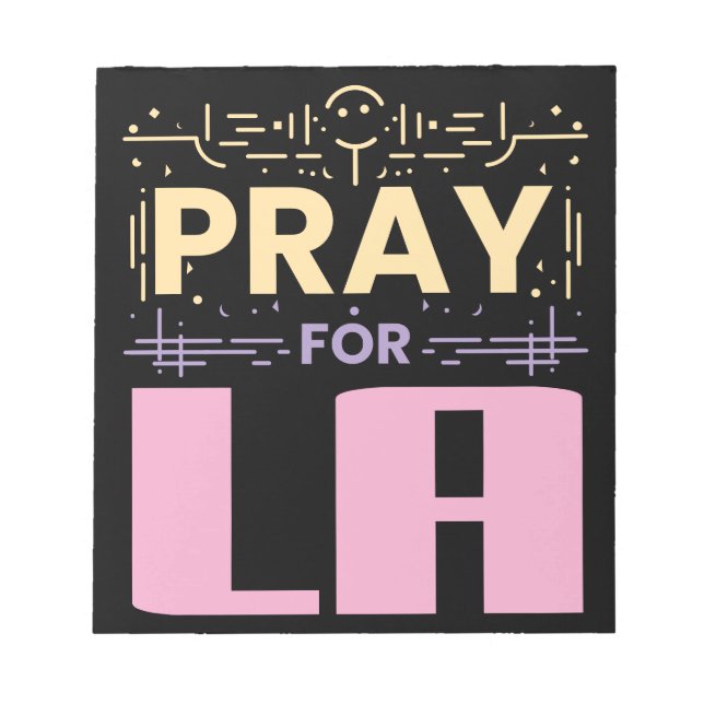 Pray for LA Notepad (Front)
