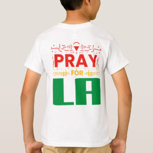 Pray for LA • Prayer for Los Angeles Throw Pillow T-Shirt