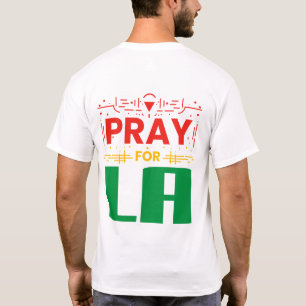 Pray for LA • Prayer for Los Angeles Throw Pillow T-Shirt