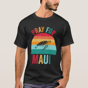 Pray For Maui Hawaii Wildflower Support Men Women T-Shirt
