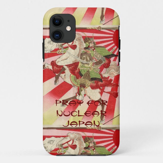 pray for nuclear japan Case-Mate iPhone case (Back)