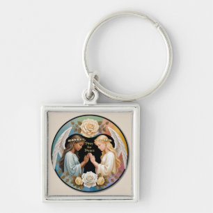 Pray for Peace Angels Keychain