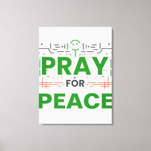 Pray For Peace Canvas Print