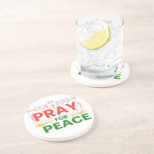 Pray For Peace Coaster