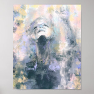 Pray for Peace - No War - Hope - Abstract Painting Poster