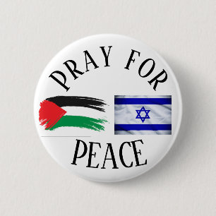 Pray for Peace Palestine Israel 2 Inch Round Button