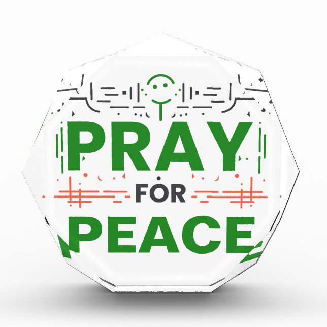 Pray For Peace Photo Block (Front)