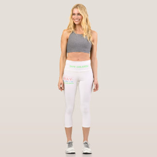 Pray for safe children capri leggings