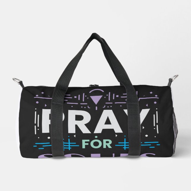 Pray for Souls Duffle Bag (Front)