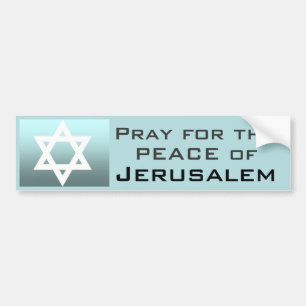 Pray for the Peace of Jerusalem Bumper Sticker