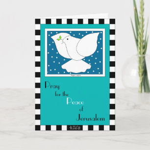 Pray For The Peace of Jerusalem greeting card