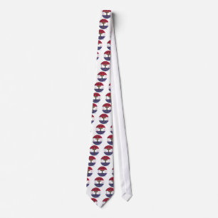 Pray For The Red, White & Blue with rugged cross Tie