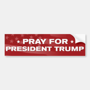 Pray For Trump 2024 Bumper Sticker