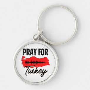 Pray For Turkey Keychain