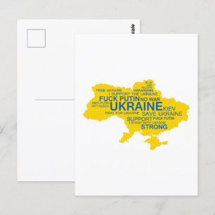 Pray for Ukraine I Support Ukraine Strong - Postcard