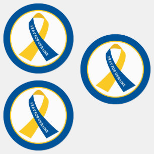 Pray for Ukraine Support Ribbon Waterproof