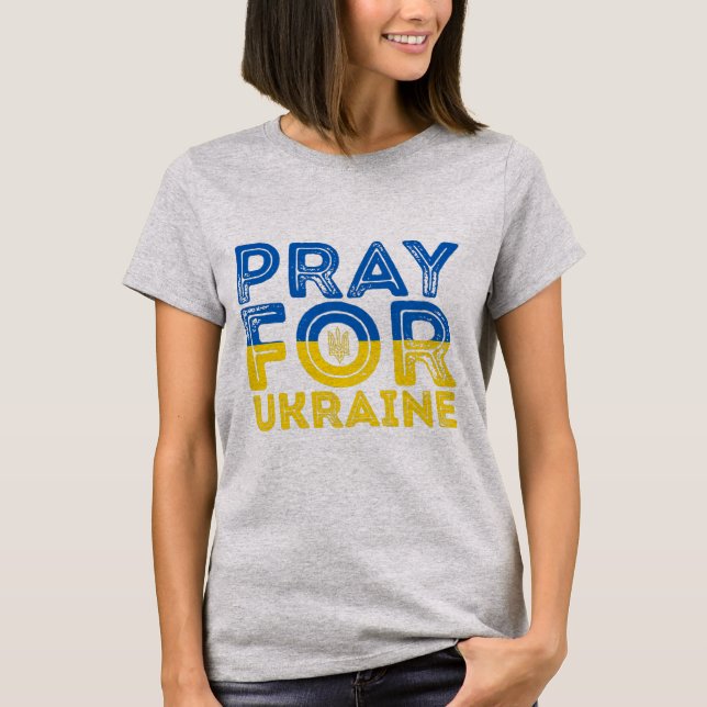 Pray for Ukraine T-Shirt (Front)