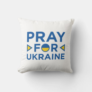 Pray For Ukraine Throw Pillow