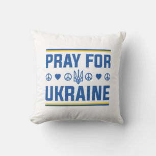 Pray For Ukraine Throw Pillow